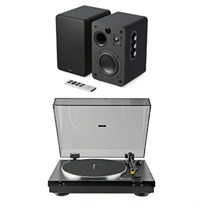 Majority D70X Hoparlör, Dual CS 329 Pikap Hi-Fi Müzik Sistemi